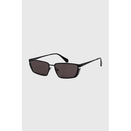 Off-White okulary przeciwsłoneczne damskie kolor czarny OERI119_561007 ze sklepu ANSWEAR.com w kategorii Okulary przeciwsłoneczne damskie - zdjęcie 172601145