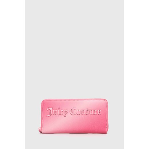 Juicy Couture portfel damski kolor różowy WIJJM5341WVP ze sklepu ANSWEAR.com w kategorii Portfele damskie - zdjęcie 172601268