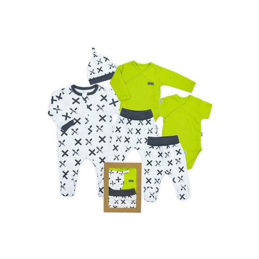 Bawełniany komplet ubrań dla niemowlaka- 6 elementów ze sklepu 5.10.15 w kategorii Komplety niemowlęce - zdjęcie 172601359