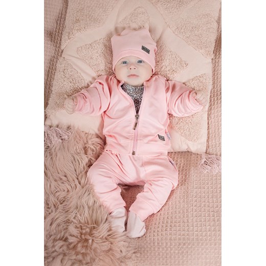 Różowy komplet dla niemowlaka 4-częściowy ze sklepu 5.10.15 w kategorii Komplety niemowlęce - zdjęcie 172601379