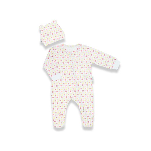 Komplet dla niemowlaka z bawełny- pajac i czapeczka ze sklepu 5.10.15 w kategorii Komplety niemowlęce - zdjęcie 172601386