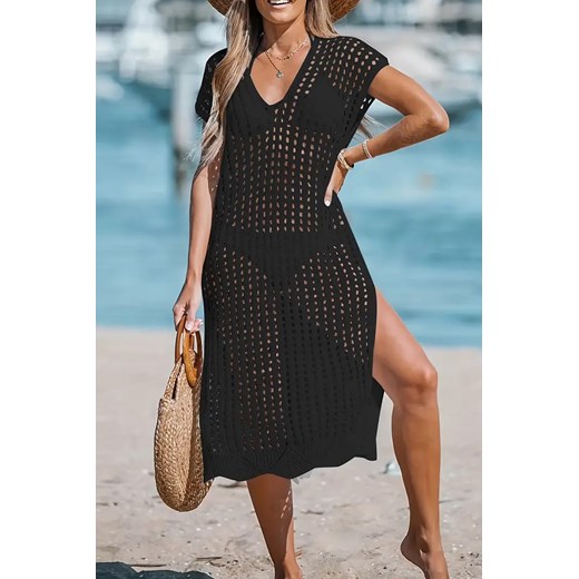 Sukienka plażowa ROMZELDA BLACK ze sklepu Ivet Shop w kategorii Sukienki - zdjęcie 172602119