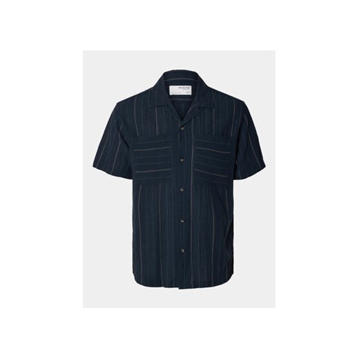 Selected Homme Koszula Slhreg-Mix 16093647 Granatowy Regular Fit Selected Homme L MODIVO