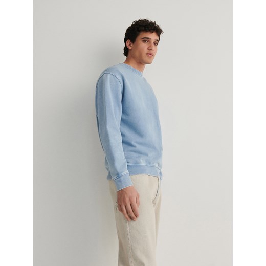 Reserved - Bluza z efektem sprania - jasnoniebieski ze sklepu Reserved w kategorii Bluzy męskie - zdjęcie 172604128