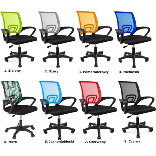 Szare krzesło obrotowe do biura i pracowni - Azon 4X Elior One Size Edinos.pl