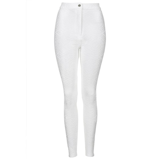 High-Waisted Jacquard Treggings topshop  