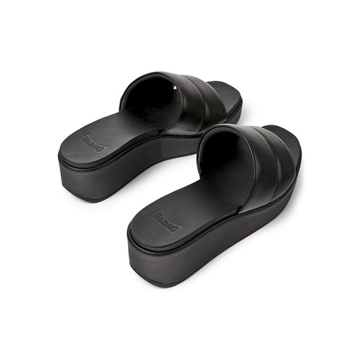 Klapki damskie Camper na lato casual bez zapięcia na koturnie 