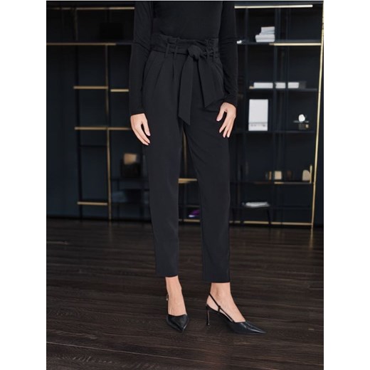 Sinsay - Spodnie eleganckie - czarny ze sklepu Sinsay w kategorii Spodnie damskie - zdjęcie 172609558