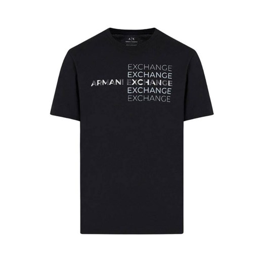 t-shirt męski  armani exchange 3dztac zj9tz czarny ze sklepu Royal Shop w kategorii T-shirty męskie - zdjęcie 172609606