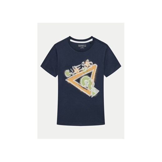 Guess T-Shirt L4GI05 K8HM4 Granatowy Regular Fit ze sklepu MODIVO w kategorii T-shirty chłopięce - zdjęcie 172613447