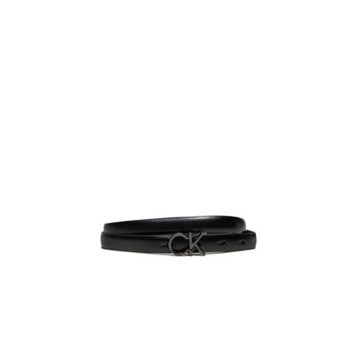 Calvin Klein Pasek Damski Ck Thin Belt 1.5Cm K60K612360 Czarny ze sklepu MODIVO w kategorii Paski damskie - zdjęcie 172613455