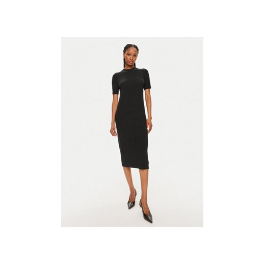 Calvin Klein Sukienka dzianinowa K20K207221 Czarny Slim Fit ze sklepu MODIVO w kategorii Sukienki - zdjęcie 172613526