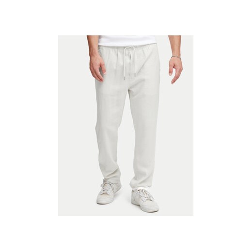 Solid Spodnie materiałowe 21107170 Biały Regular Fit ze sklepu MODIVO w kategorii Spodnie męskie - zdjęcie 172613536