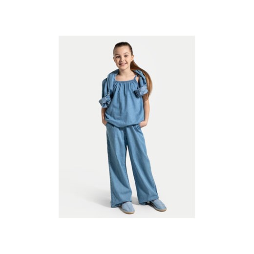 Coccodrillo Spodnie materiałowe WC4119101HGJ Niebieski Relaxed Fit ze sklepu MODIVO w kategorii Spodnie dziewczęce - zdjęcie 172613666