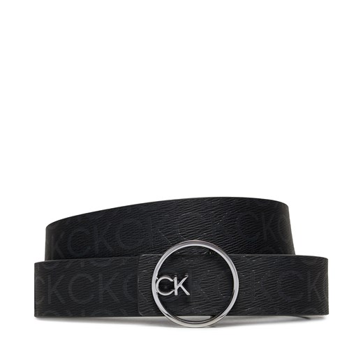 Pasek Damski Calvin Klein Ck Buckle Reversible Belt 3Cm K60K612359 Czarny ze sklepu eobuwie.pl w kategorii Paski damskie - zdjęcie 172613877
