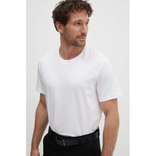 BOSS t-shirt bawełniany 2-pack kolor biały 50475294 ze sklepu ANSWEAR.com w kategorii T-shirty męskie - zdjęcie 172615015