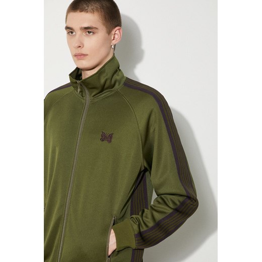 Needles bluza Track Jacket męska kolor zielony z aplikacją OT226 ze sklepu PRM w kategorii Bluzy męskie - zdjęcie 172617288