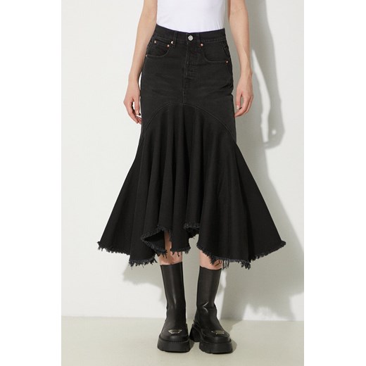 VETEMENTS spódnica jeansowa Denim Midi Skirt kolor czarny mini rozkloszowana WE64SK700B ze sklepu PRM w kategorii Spódnice - zdjęcie 172617469