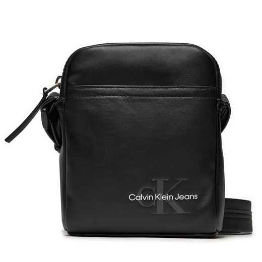 Saszetka Calvin Klein Jeans Monogram Soft K50K512032 Czarny ze sklepu eobuwie.pl w kategorii Saszetki - zdjęcie 172619366