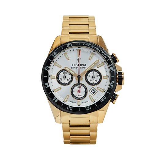 Zegarek Festina Timeless Chronograph 20634/1 Gold Festina one size okazja eobuwie.pl