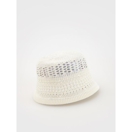 Reserved - Pleciony kapelusz bucket - złamana biel ze sklepu Reserved w kategorii Kapelusze damskie - zdjęcie 172620207