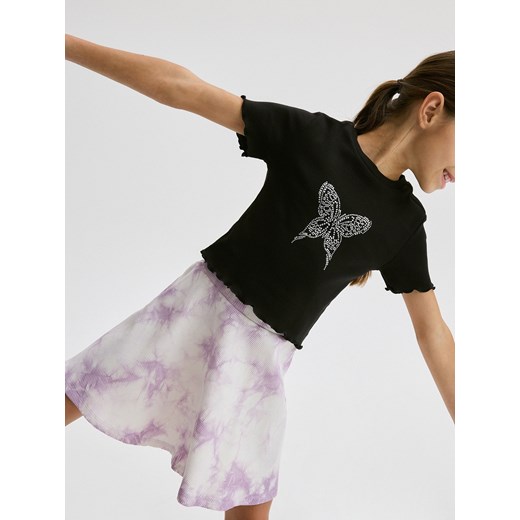 Reserved - Spódnica z efektem tie dye - lawendowy ze sklepu Reserved w kategorii Spódnice dziewczęce - zdjęcie 172620509