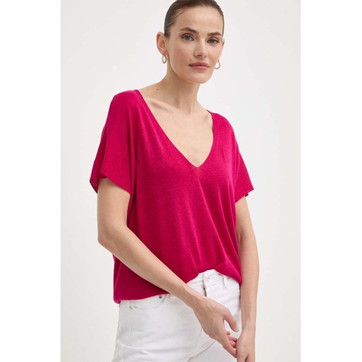 Morgan t-shirt MCOACH damski kolor różowy ze sklepu ANSWEAR.com w kategorii Bluzki damskie - zdjęcie 172621499