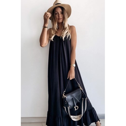 Sukienka MIOLESA BLACK ze sklepu Ivet Shop w kategorii Sukienki - zdjęcie 172622556