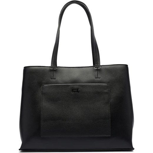 Shopper bag Calvin Klein matowa duża na ramię 