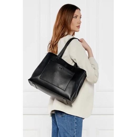 Shopper bag Calvin Klein matowa na ramię elegancka duża 