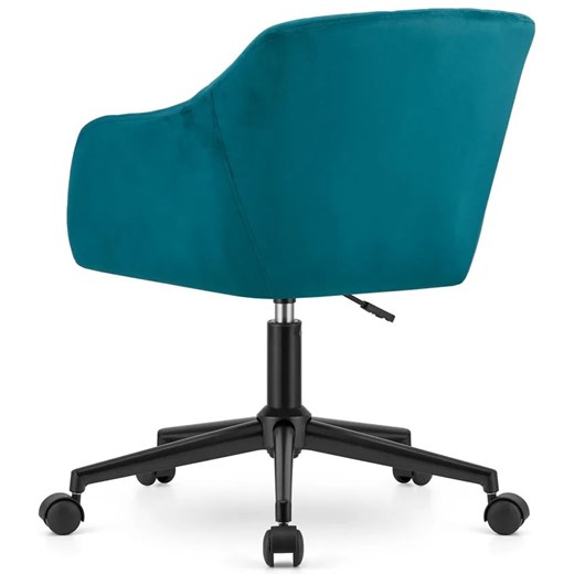 Zielone aksamitne biurowe krzesło obrotowe - Brasi Elior One Size promocyjna cena Edinos.pl