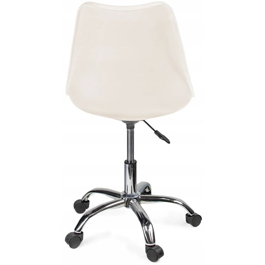 Białe krzesło obrotowe do biurka - Fosi 3X Elior One Size Edinos.pl