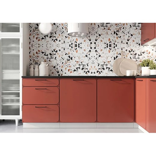 Front zmywarki z panelem odkrytym 60 cm tuscan red - Fiorentina 23X Elior One Size Edinos.pl