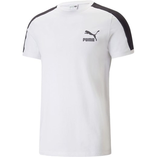 T-shirt męski Puma biały z krótkim rękawem 