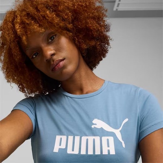 Bluzka damska Puma z okrągłym dekoltem z krótkim rękawem z napisami 