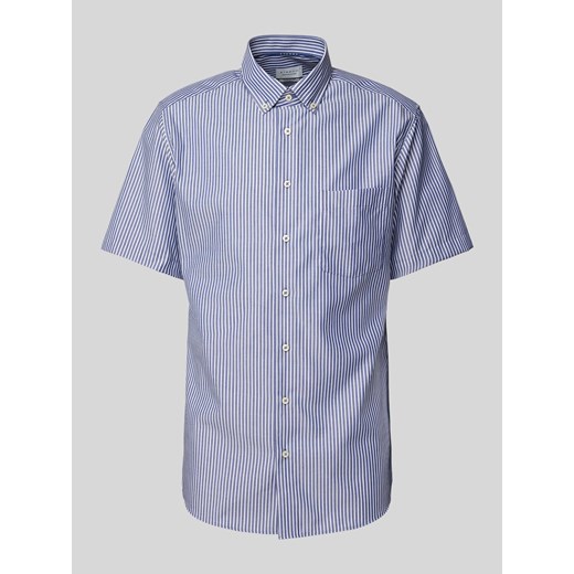 Koszula biznesowa o kroju modern fit w paski ze sklepu Peek&Cloppenburg  w kategorii Koszule męskie - zdjęcie 172626616