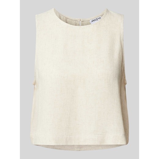 Top bluzkowy o krótkim kroju z okrągłym dekoltem ze sklepu Peek&Cloppenburg  w kategorii Bluzki damskie - zdjęcie 172626705