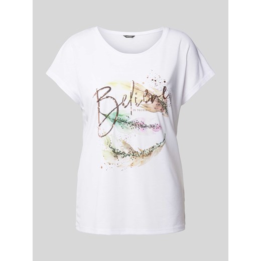 T-shirt z nadrukiem z motywem i napisem ze sklepu Peek&Cloppenburg  w kategorii Bluzki damskie - zdjęcie 172626728
