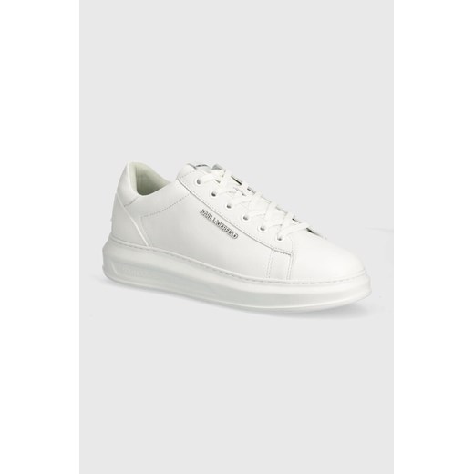 Karl Lagerfeld sneakersy skórzane KAPRI MENS kolor biały KL52577 ze sklepu ANSWEAR.com w kategorii Trampki męskie - zdjęcie 172630308