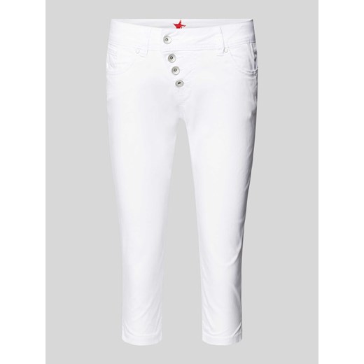 Spodnie capri w jednolitym kolorze model ‘Malibu’ ze sklepu Peek&Cloppenburg  w kategorii Spodnie damskie - zdjęcie 172631006