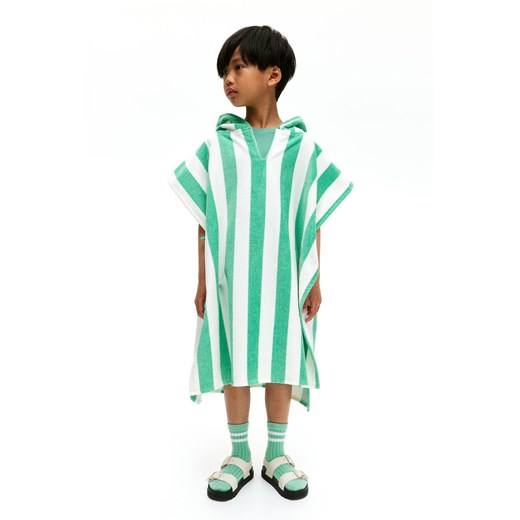 H & M - Ręcznik-ponczo we wzory - Zielony ze sklepu H&M w kategorii Ręczniki dla dzieci - zdjęcie 172631469