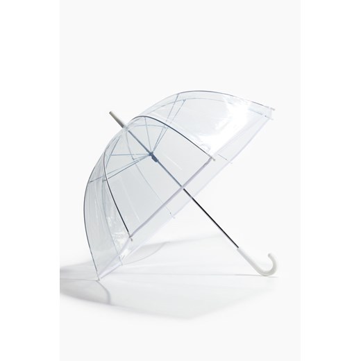 H & M - Przezroczysta parasolka - Biały ze sklepu H&M w kategorii Parasole - zdjęcie 172631498