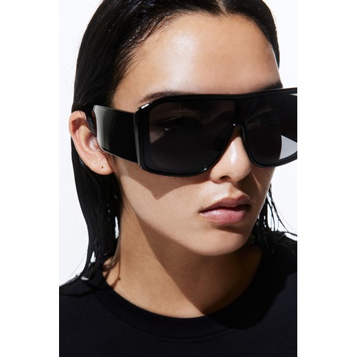 H & M - Okulary przeciwsłoneczne - Czarny H & M One Size H&M