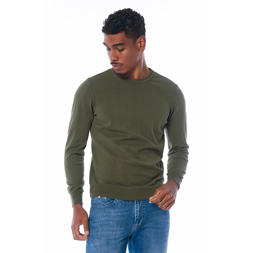 Galvanni Sweter w kolorze khaki ze sklepu Limango Polska w kategorii Swetry męskie - zdjęcie 172636748