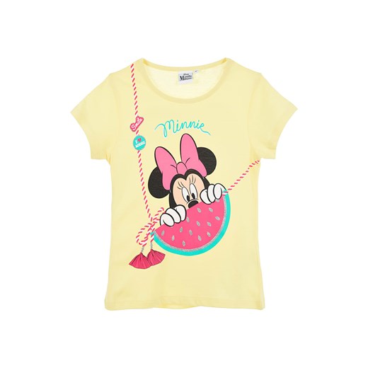 Disney Minnie Mouse Koszulka &quot;Minnie&quot; w kolorze żółtym 104 wyprzedaż Limango Polska