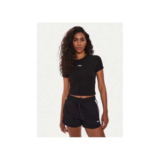 Fila T-Shirt FAW0744 Czarny Slim Fit ze sklepu MODIVO w kategorii Bluzki damskie - zdjęcie 172637398