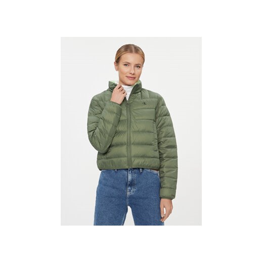 Calvin Klein Jeans Kurtka puchowa J20J222585 Zielony Regular Fit ze sklepu MODIVO w kategorii Kurtki damskie - zdjęcie 172637425