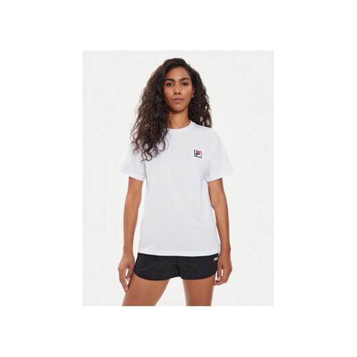Fila T-Shirt FAW0698 Biały Regular Fit ze sklepu MODIVO w kategorii Bluzki damskie - zdjęcie 172637589