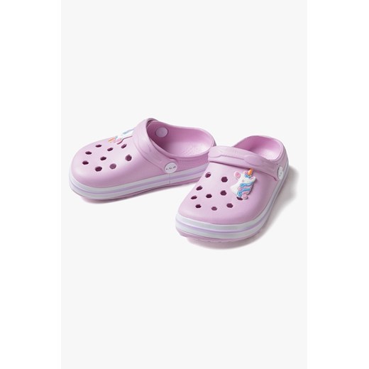Buty na lato - różowe klapki z jednorożcem - 5.10.15. ze sklepu 5.10.15 w kategorii Klapki dziecięce - zdjęcie 172637969