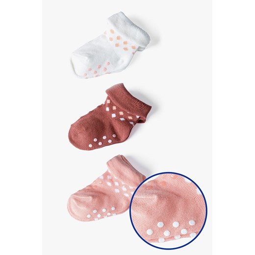 Antypoślizgowe skarpety dla niemowlaka 3pak ze sklepu 5.10.15 w kategorii Skarpetki dziecięce - zdjęcie 172637997